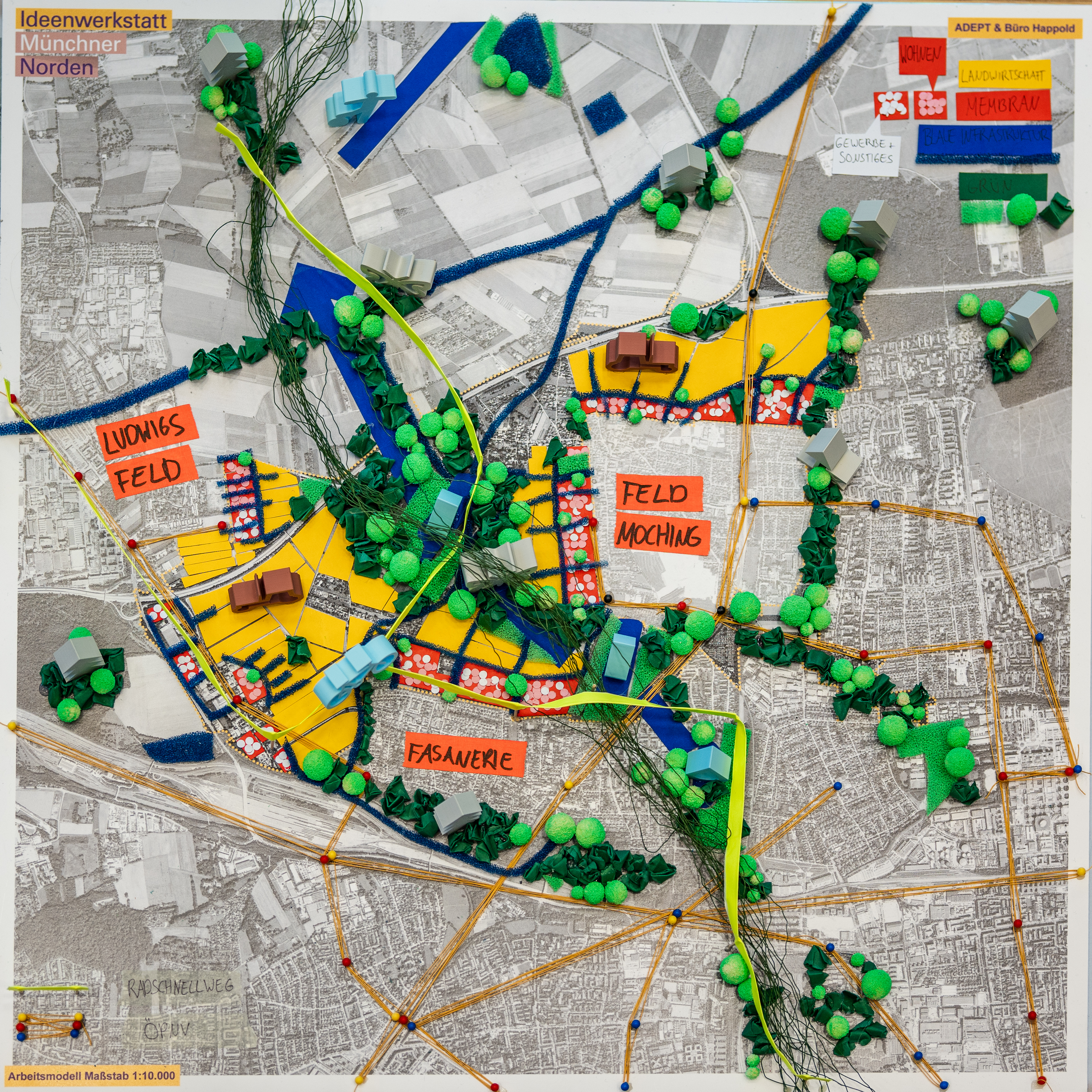 Foto des Modells der Planungsidee Team ADEPT