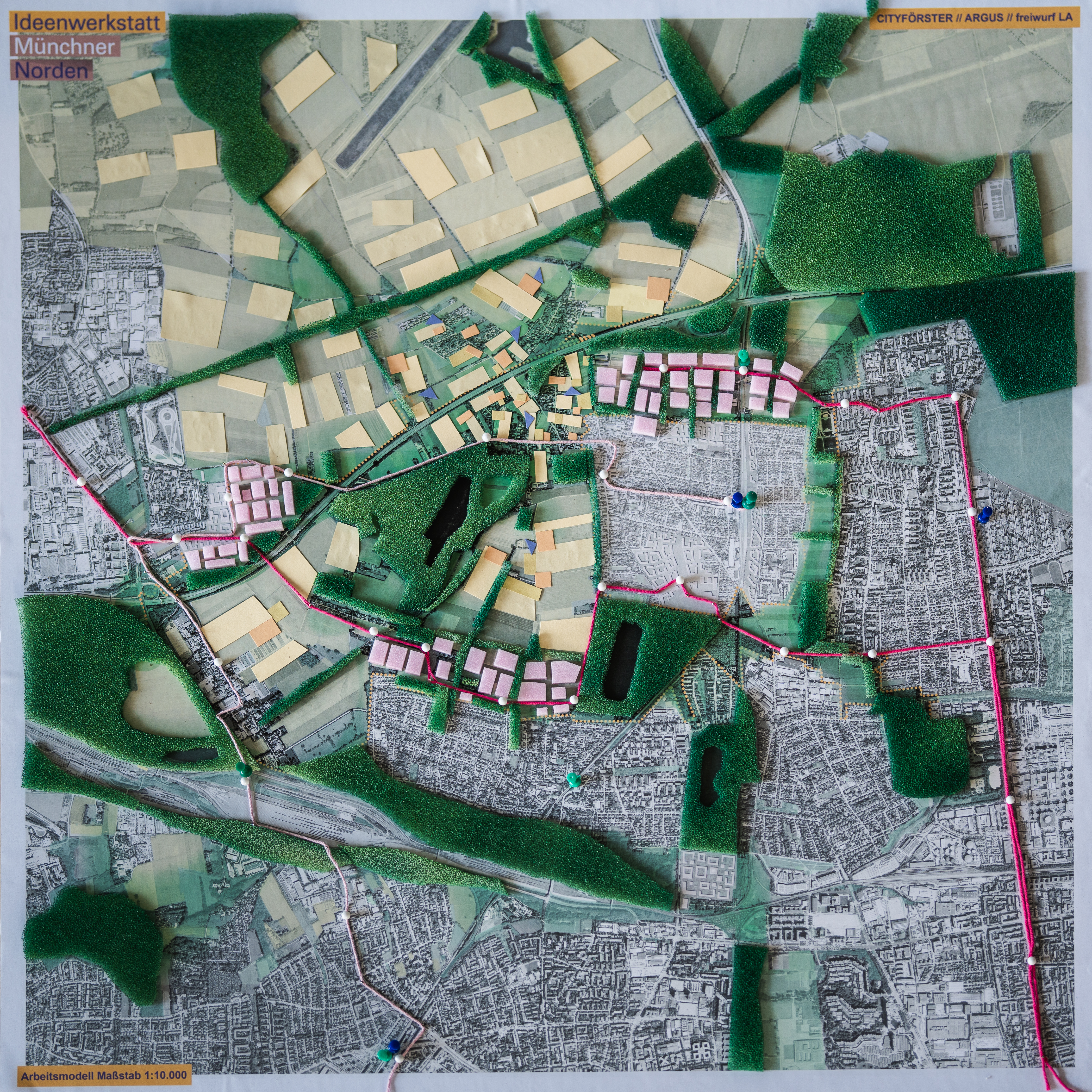 Foto des Modell der Planungsidee Team CITYFÖRSTER // ARGUS // freiwurf LA