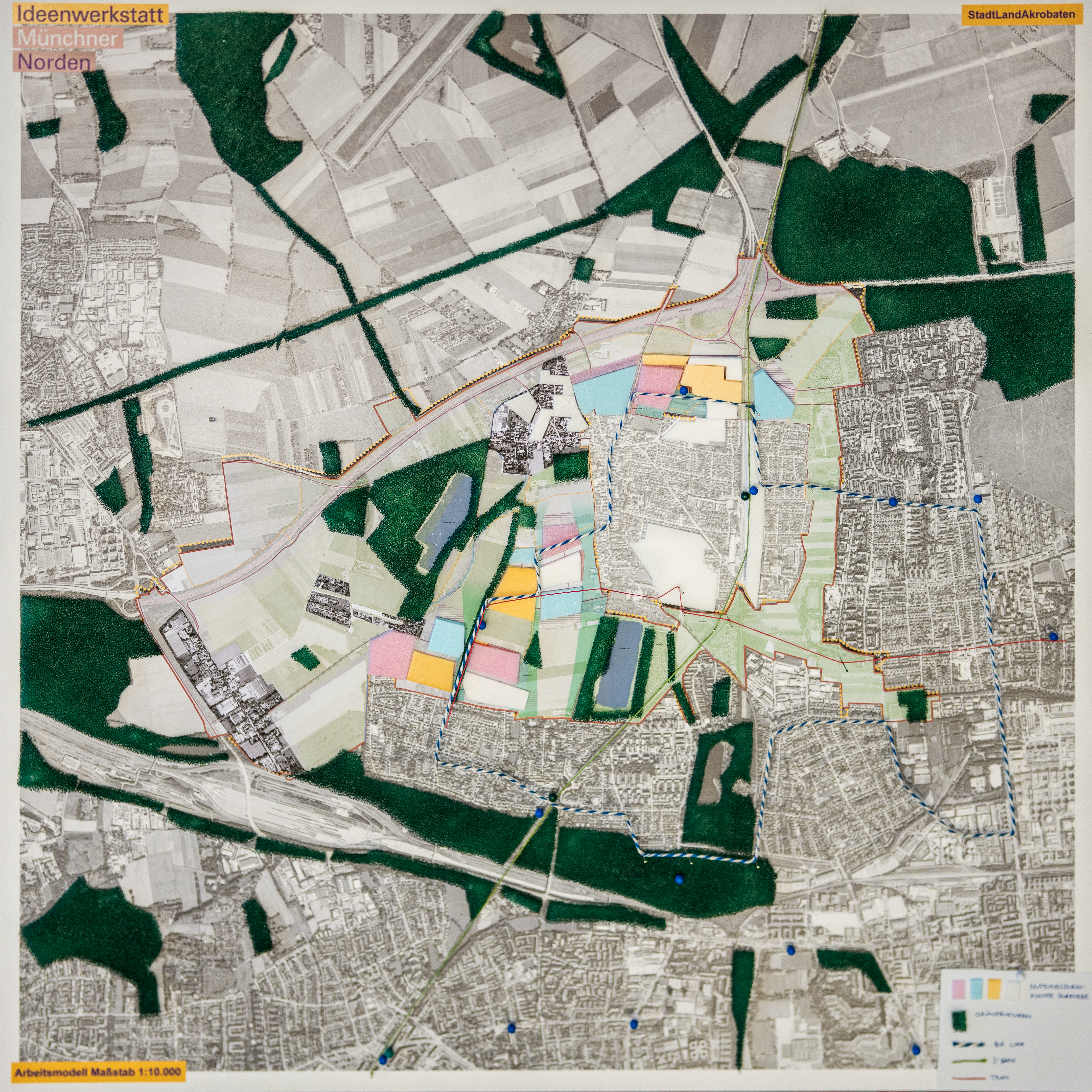 Fotod es Modells der Planungsidee des Teams StadtLandAkrobaten