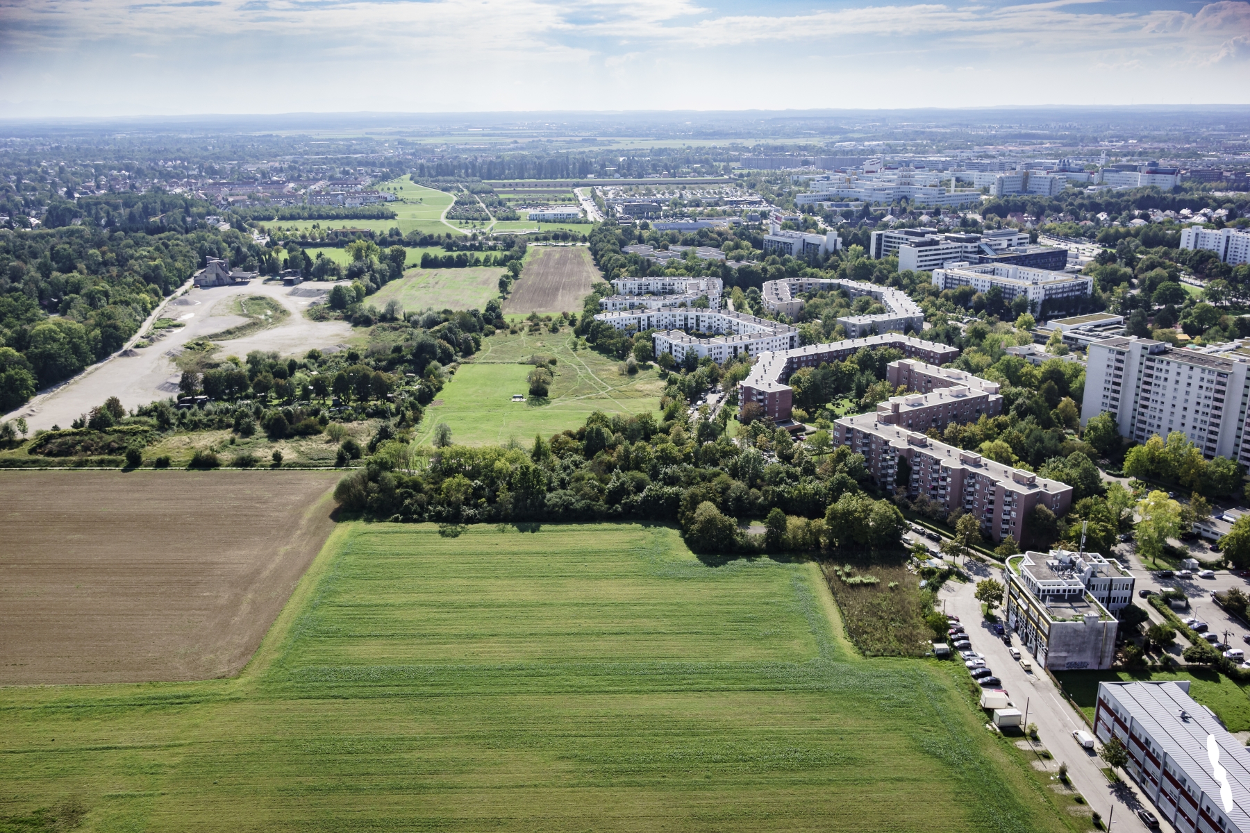 Luftbild Parkmeile Südpark-Warnberger Riedel